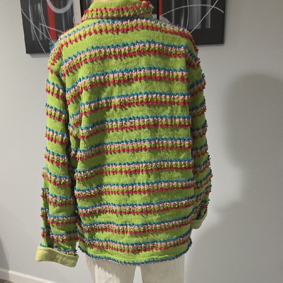 Colorful Striped Women's Top - Picture 9 of 13